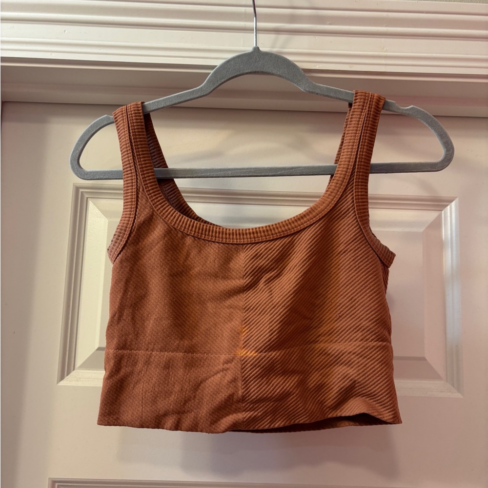 Nikibiki Terracotta Ribbed Tank Top